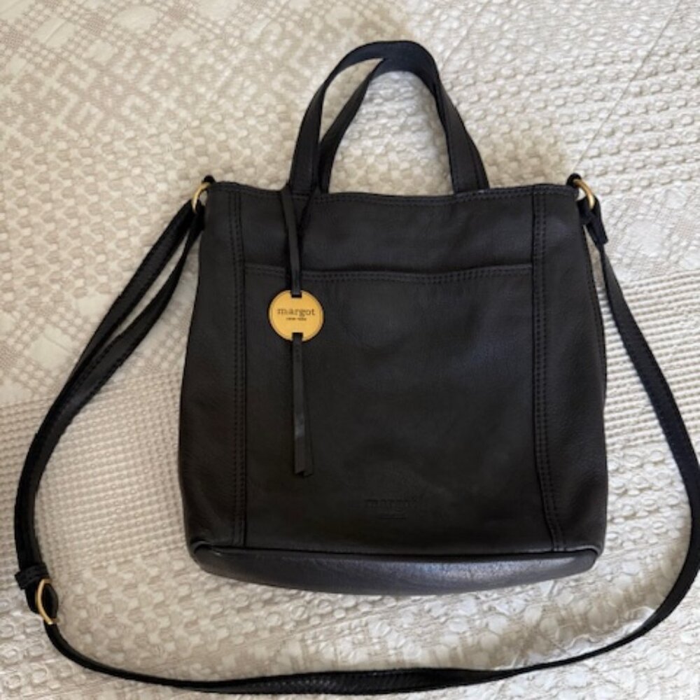 Margot New York Leather Anna Handle/Crossbody Bag